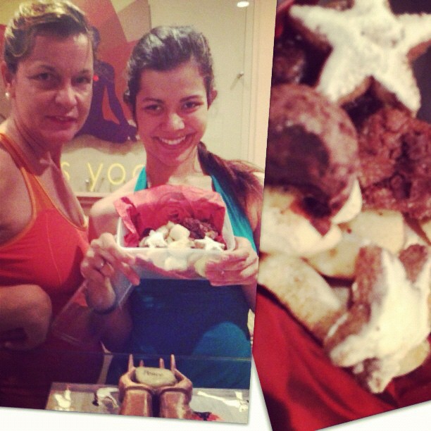 Christmas came early from my generous fellow yogini, Margaretta Klauser. She baked these cookies herself. So much love! How can I not be motivated to come to class?