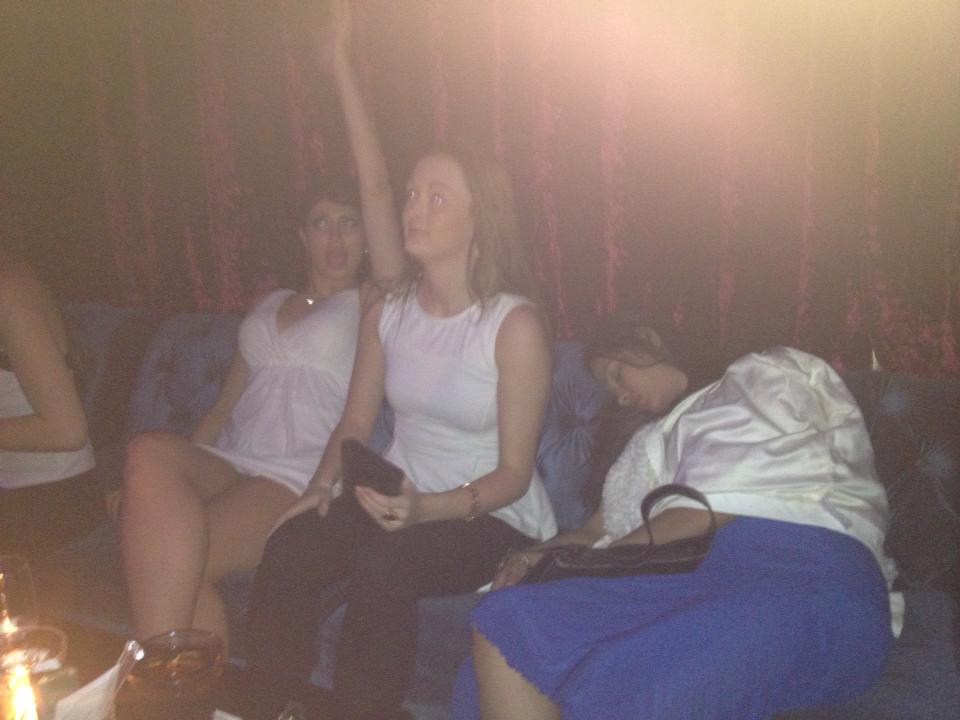 I felt cold so I stole my bestfriend Maria's jacket to act as a blanket