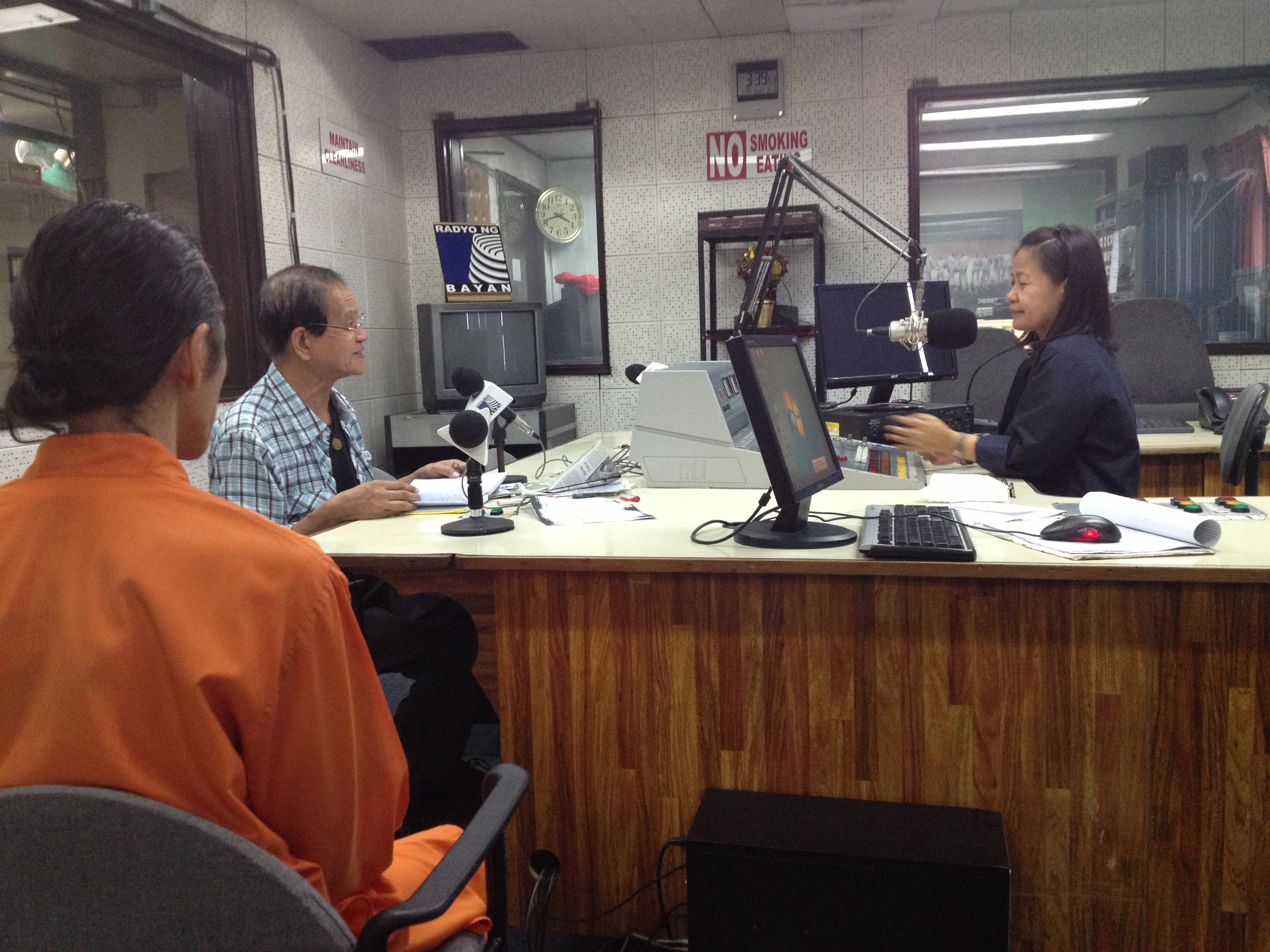 DZRH radio interview on yoga and being vegan. Dada, the monk dragged us with him. We agreed because hes not someone you can say no to. Thats what he means by increasing positive vibration