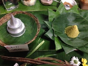 quinoa and yellow rice in aluminum mold, plating necessities 