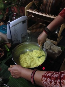 Cooking yellow-rice