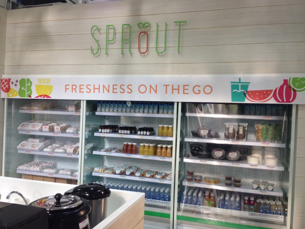 Finally, Freshness at our convenience! 8am to 10 pm From Salads, Sandwiches, Juices and Pastries-all ready to be gobbled up on the spot or to take home