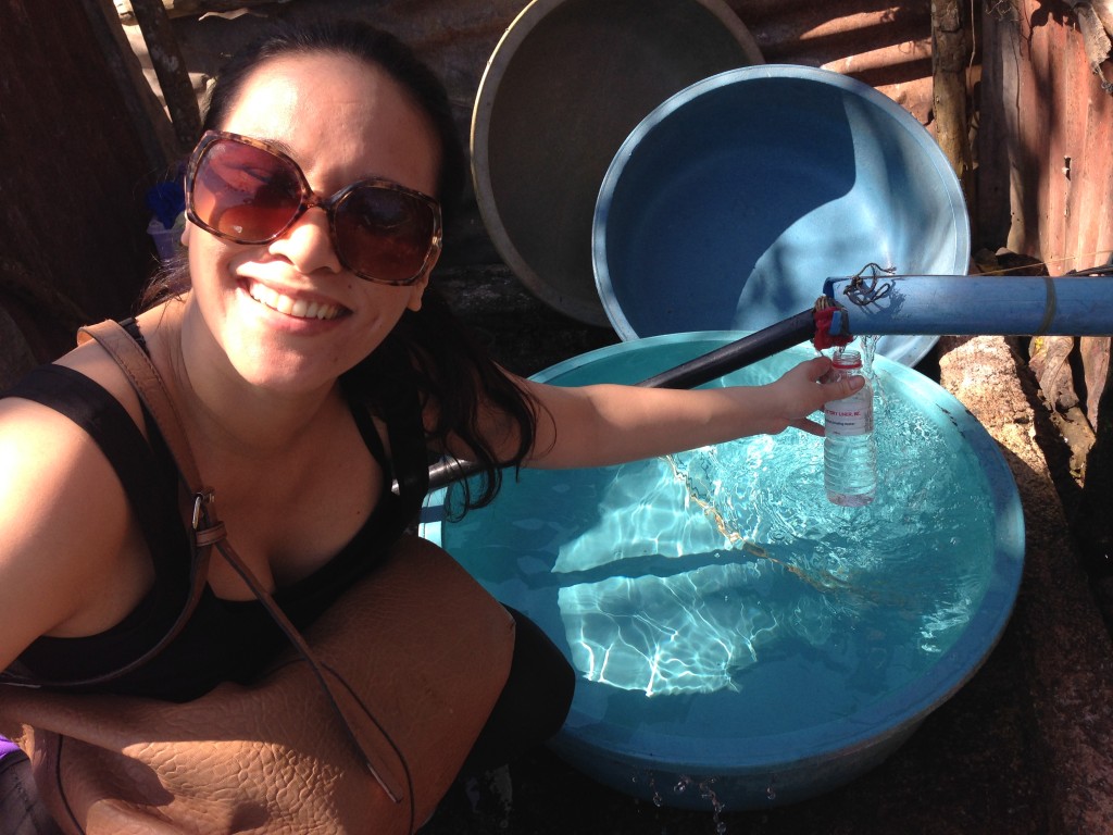 Mineral spring water from a road faucet. Seriously beats both Evian and Fuji any day! And it's FREE too